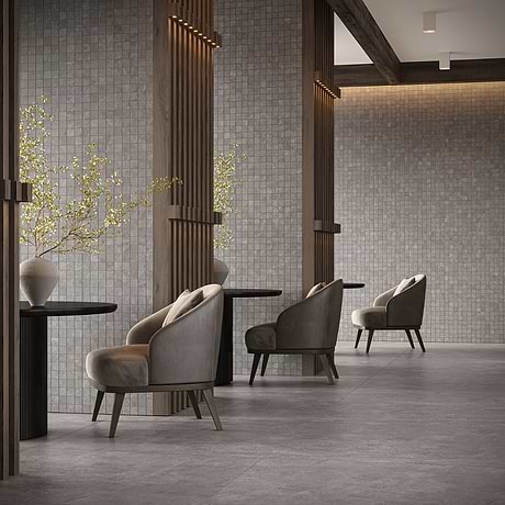 Era Slate Gray 48x48 Limestone Look Matte Porcelain Tile
