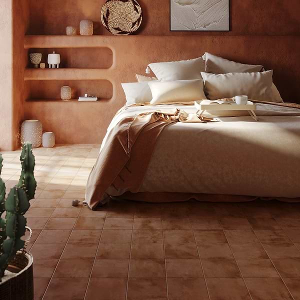 Angela Harris Mediterra Terracotta 8x8 Matte Porcelain Tile