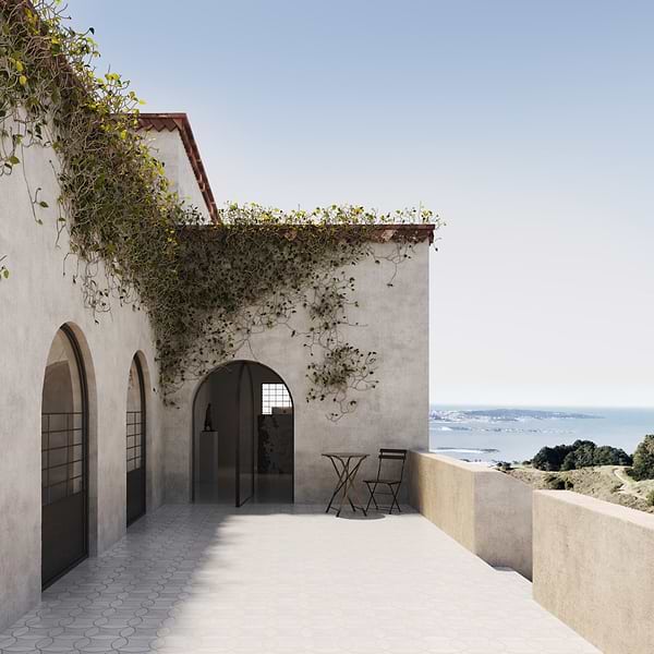 Raval White 3x8 Petal and 6x6 Kite Matte Porcelain Tile