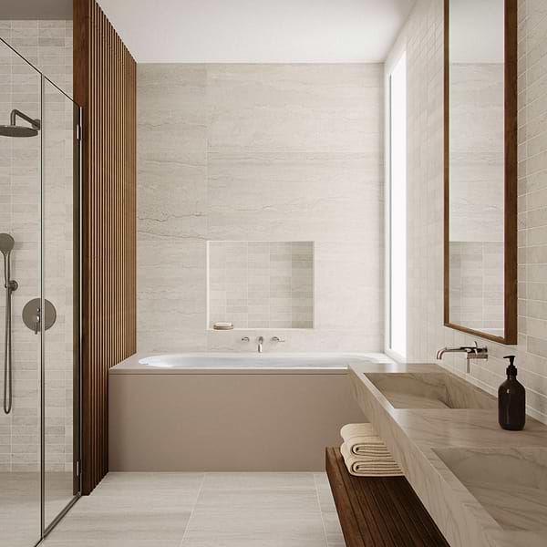 Treveso Gray 12x24 Limestone Look Matte Porcelain Tile