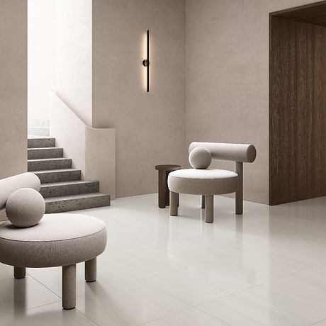 Minera Dolomite Warm White 24x24 Marble Look Polished Porcelain Tile