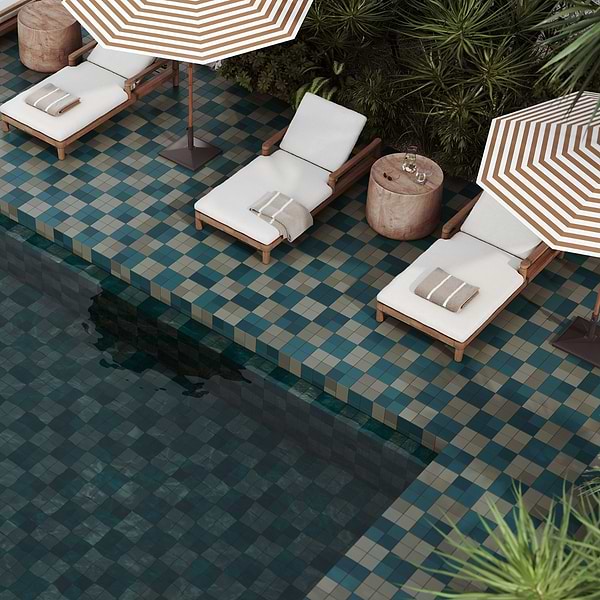 Born Teal Blue 5x5 Matte Porcelain Tile