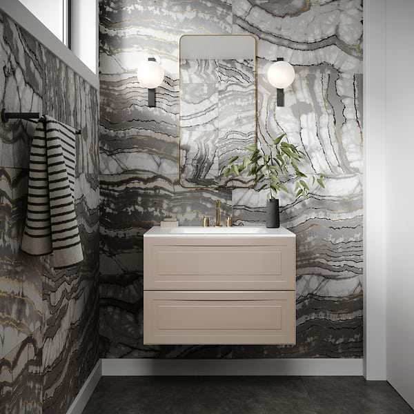 Alma Taupe 30" Single Vanity without Top