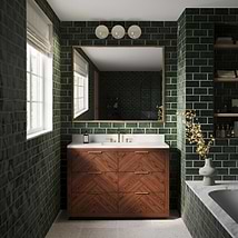Marilyn Woodgrain 48" Single Vanity with Pure White Quartz Top