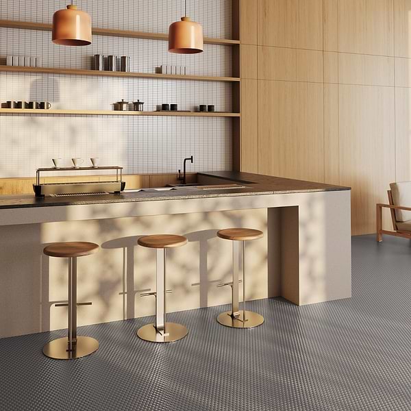 Serenity Dark Gray 1" Penny Round Polished Porcelain Mosaic Tile