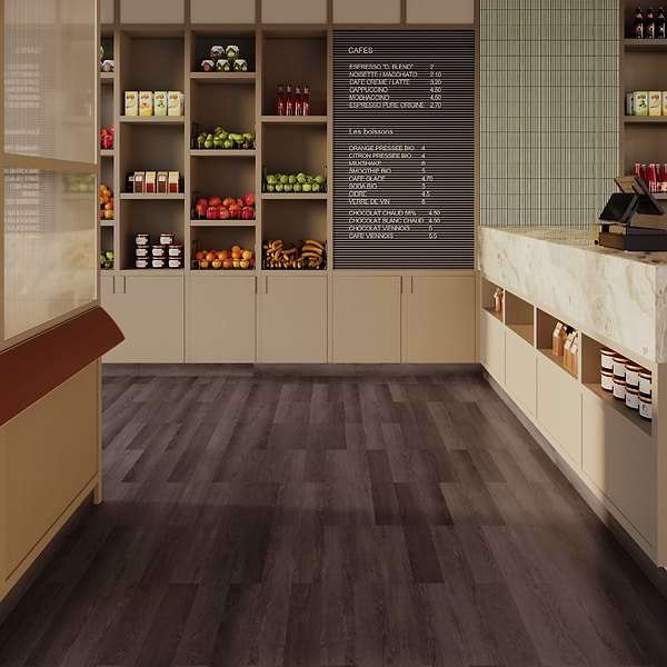 Aspen LVT Highland Oak Grove 6x48 Luxury Vinyl Plank in Black, View 3, open zoomed image