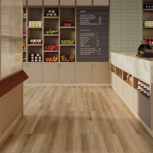 Aspen LVT Highland Oak Thatch 6x48 Luxury Vinyl Plank in Brown, View 3, open zoomed image