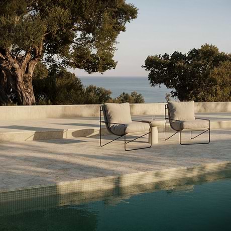 Ocean Reef Beige 12x24 Brushed Limestone 5CM Pool Coping