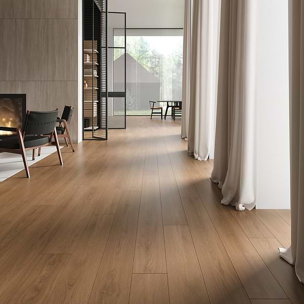 Oaktree Elegant Dark Brown 7x60 XL Wood Look Matte Porcelain Tile