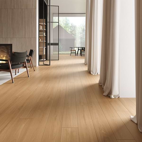 Oaktree Elegant Pale Brown 7x60 XL Wood Look Matte Porcelain Tile