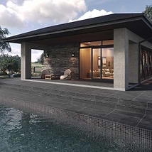 ZenTech Graphite Gray 24x48 Matte Porcelain 2CM Outdoor Paver