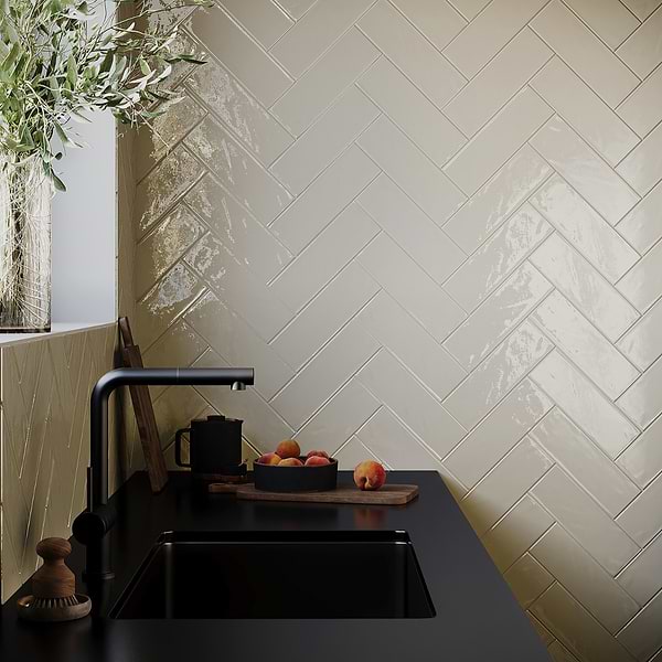 Santa Monica Ivory 4x12 Polished Ceramic Tile