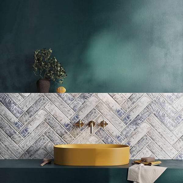 Bayou Riverwood Gray Multicolor 3x12 Matte Ceramic Subway Tile