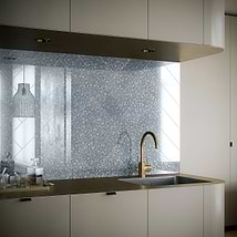 Marmont Iron Gray 4.5x18 Polished Antique Mirror Tile