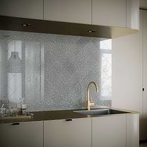 Marmont Silver 4.5x18 Polished Antique Mirror Tile