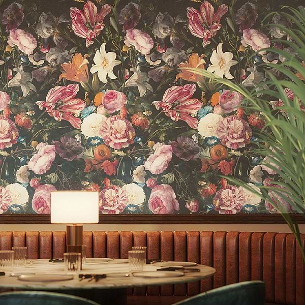Art Gallery by Paula Purroy Bouquet Multicolor 24x48 Artisan Decor Matte Porcelain Tile