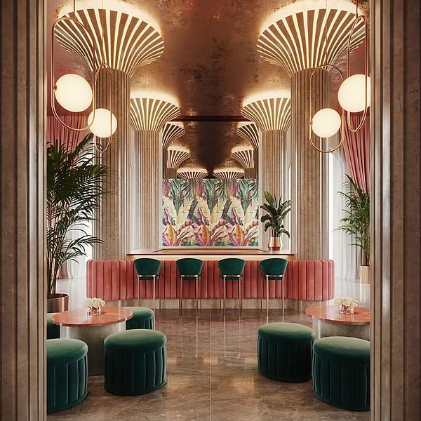 Art Gallery by Paula Purroy Rainforest Multicolor 24x48 Artisan Decor Matte Porcelain Tile