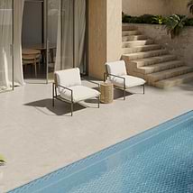 Era Crema Beige 24x36 2CM Limestone Look Matte Porcelain Paver