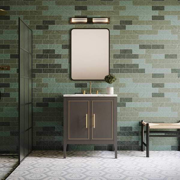 Portmore Green 3x8 Glossy Ceramic Subway Tile