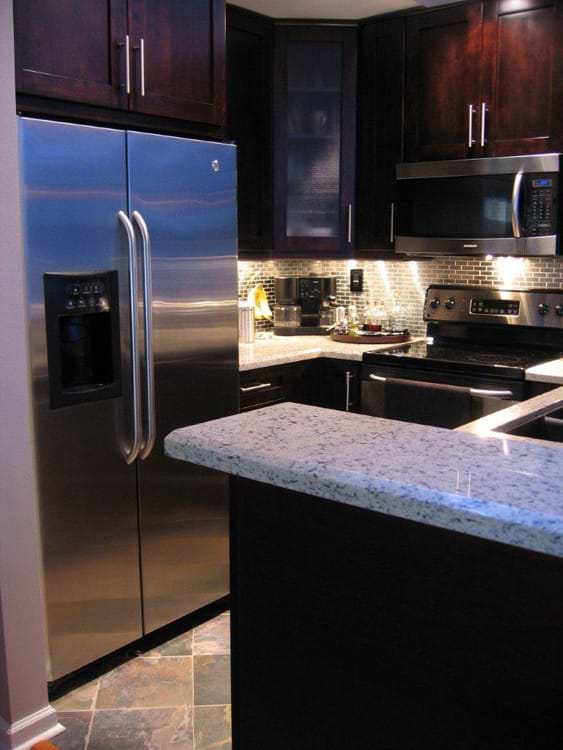 STAINLESS STEEL .75"x2.5" METAL TILE BRICK PATTERN_8