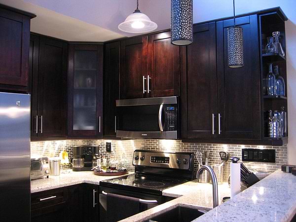 STAINLESS STEEL .75"x2.5" METAL TILE BRICK PATTERN_7
