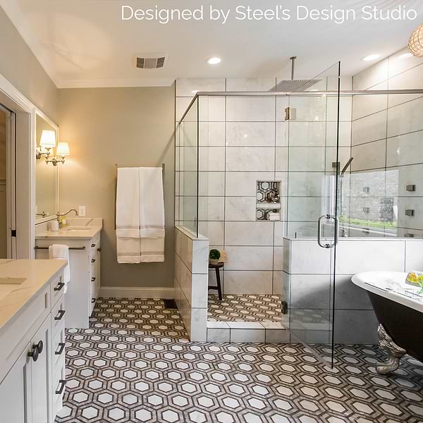 Nova Andromeda 6" Hexagon Marble Polished Mosaic Tile