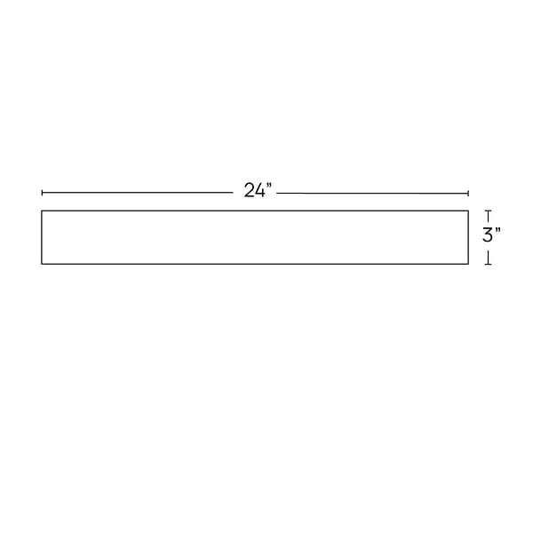 Stoneside Charcoal Gray 3x24 Porcelain Matte Bullnose