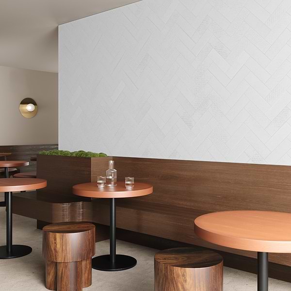 Tessuto White 4x12 Porcelain Matte Subway Tile for Wall & Floor