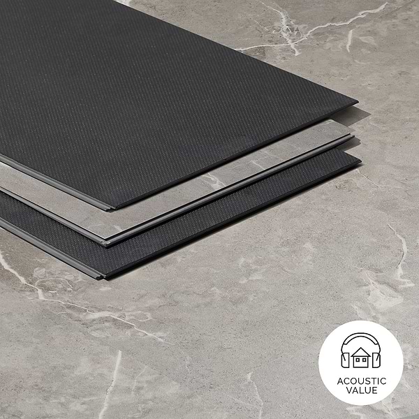 Optoro Chauny Marble Dark Beige 28mil Wear Layer Rigid Core Click 12x24 Luxury Vinyl Tile
