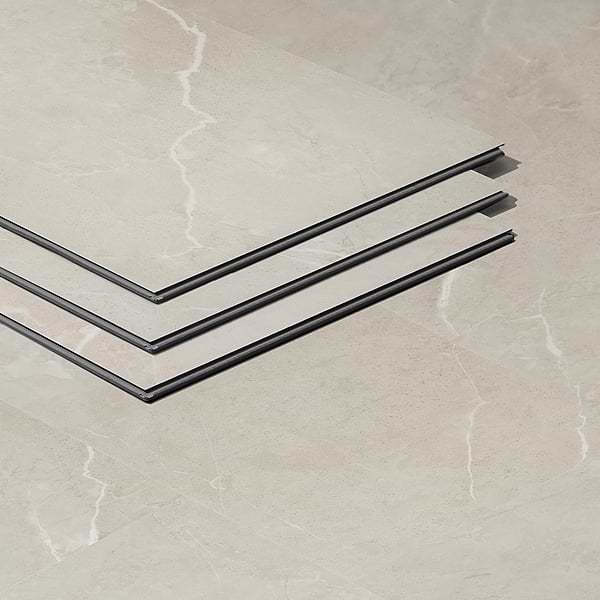 Optoro Chauny Marble Beige 28mil Wear Layer Rigid Core Click 12x24 Luxury Vinyl Tile