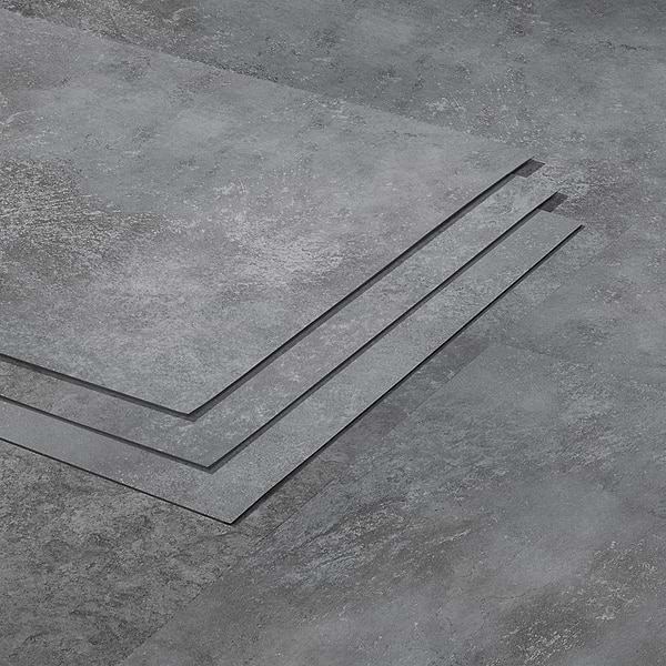 ReNew Metalcrete Pewter 12mil Wear Layer Glue Down 12x24 Luxury Vinyl Tile