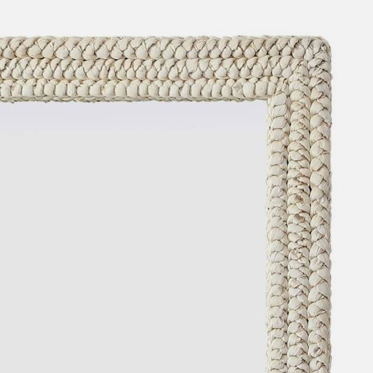 Marlis Ivory Corn Husk 40x40" Square Mirror