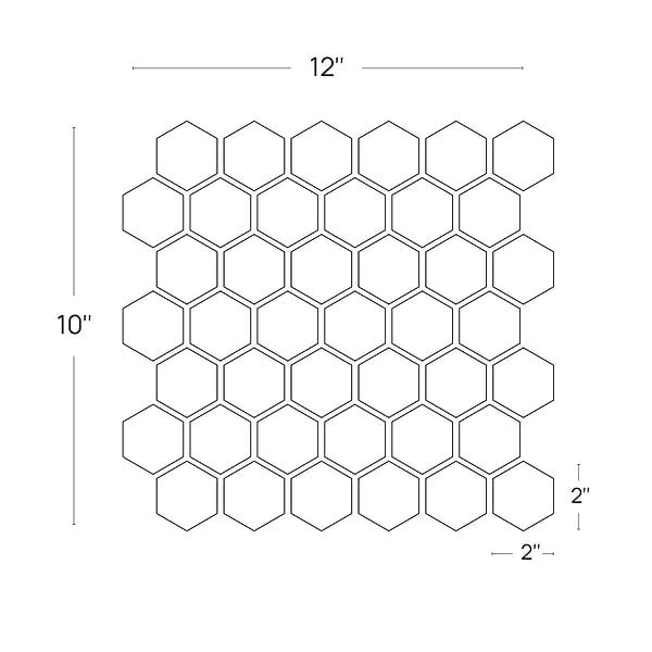 Tia Verde Green 2" Hexagon Honed Marble Mosaic Tile