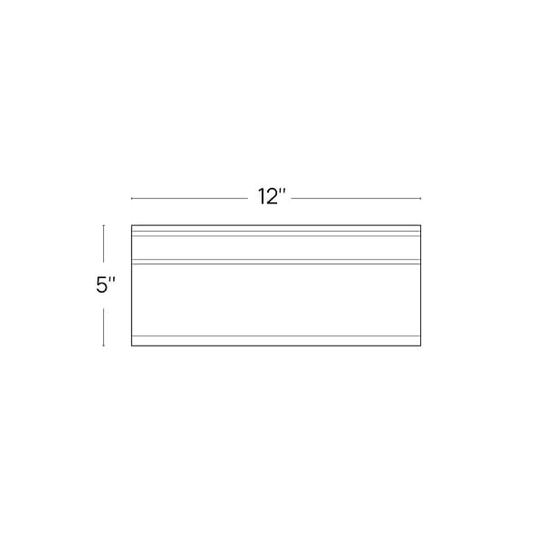 Tia Verde Green 5x12 Honed Marble Base Molding