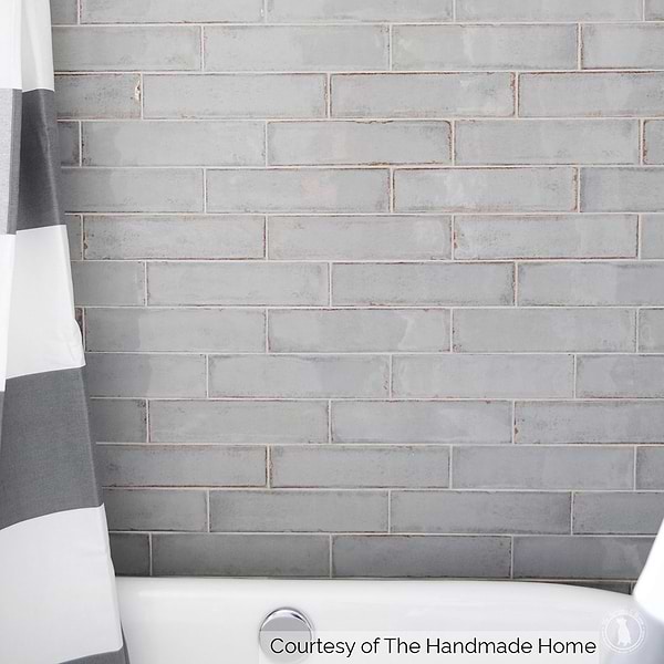 Castle Hazy Trail Gray 3x12 Polished Ceramic Subway Wall Tile