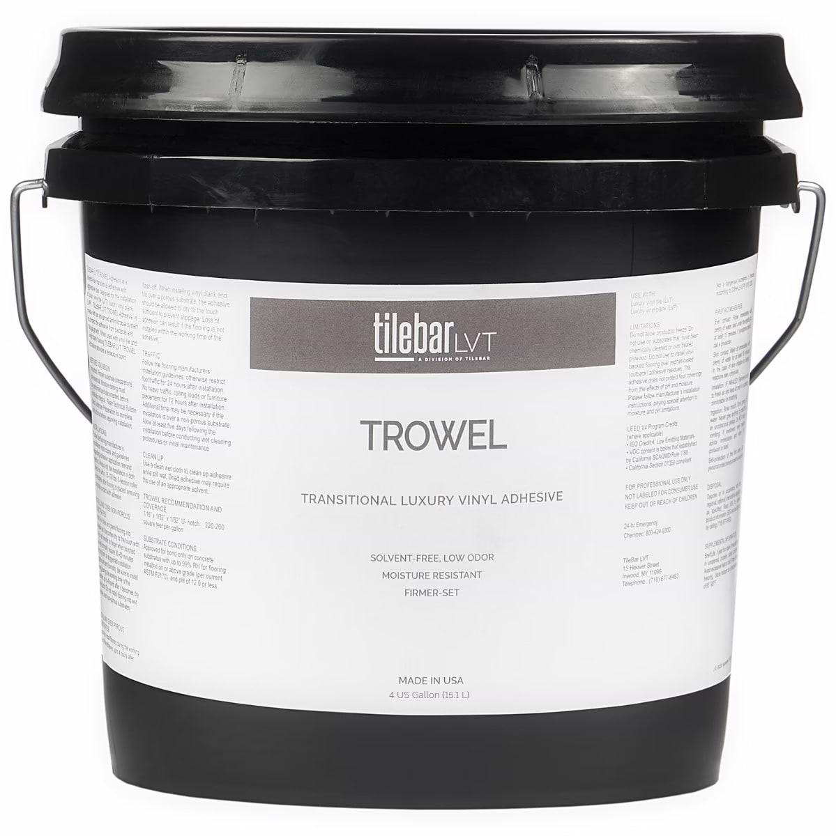 LVT Adhesive for Glue Down 4 Gallon (Apply with Trowel)