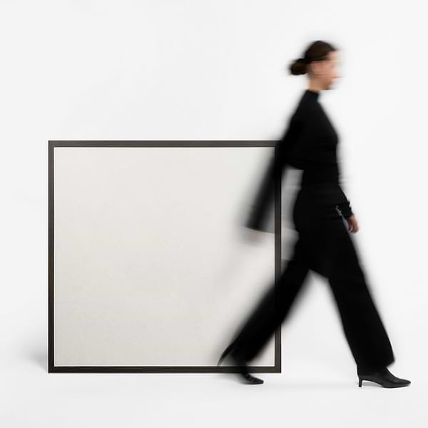 Hikari Frame Chalk White 48x48 Matte Porcelain Tile