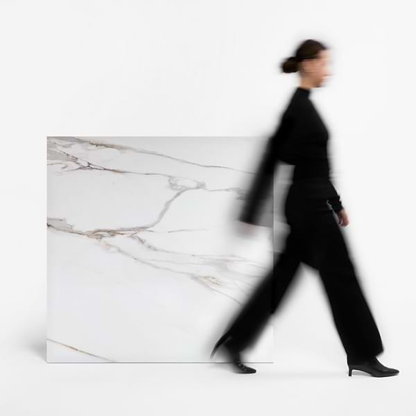 Minera Aurora Gold 48x48 Marble Look Polished Porcelain Tile