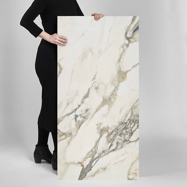 DreamStone Calacatta Rustico 24x48 Polished Porcelain Tile