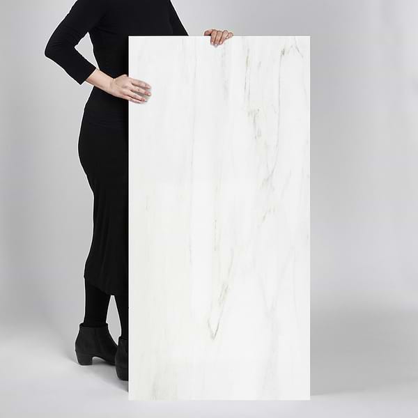 DreamStone Dolomite Snow 24x48 Polished Porcelain Tile