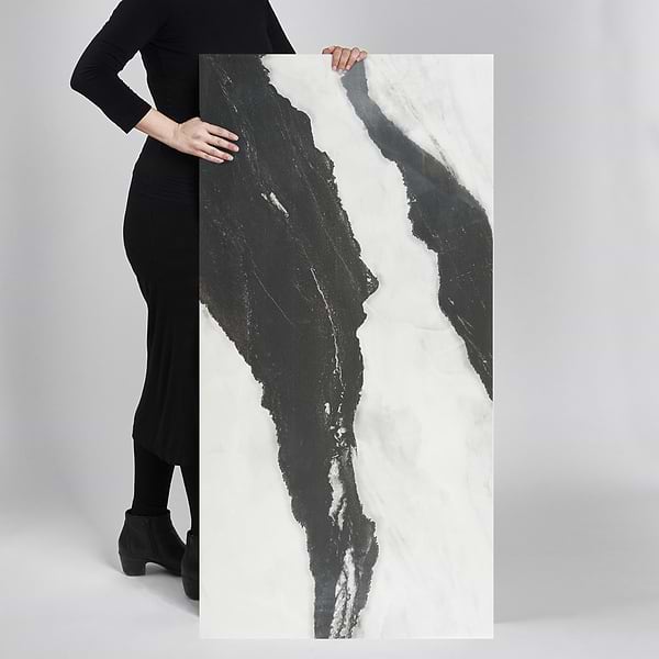 DreamStone Panda White 24x48 Polished Porcelain Tile