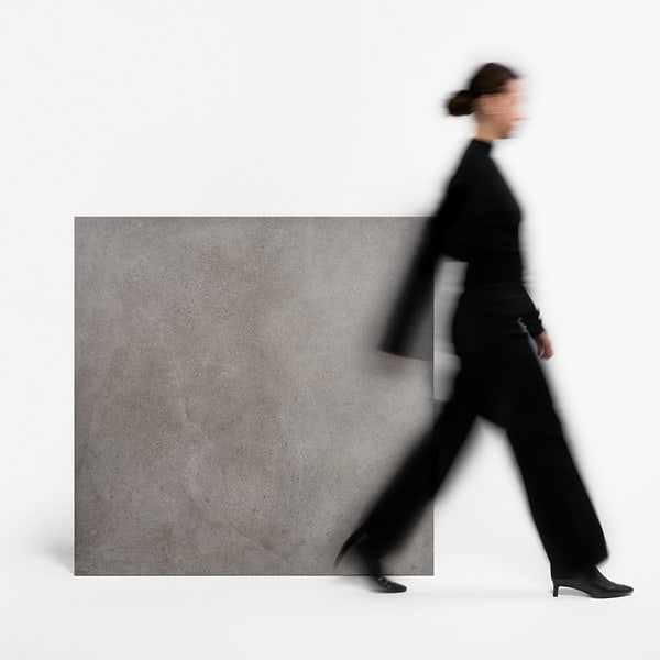 New Rock Fossil Dark Gray 48x48 Limestone Look Matte Porcelain Tile