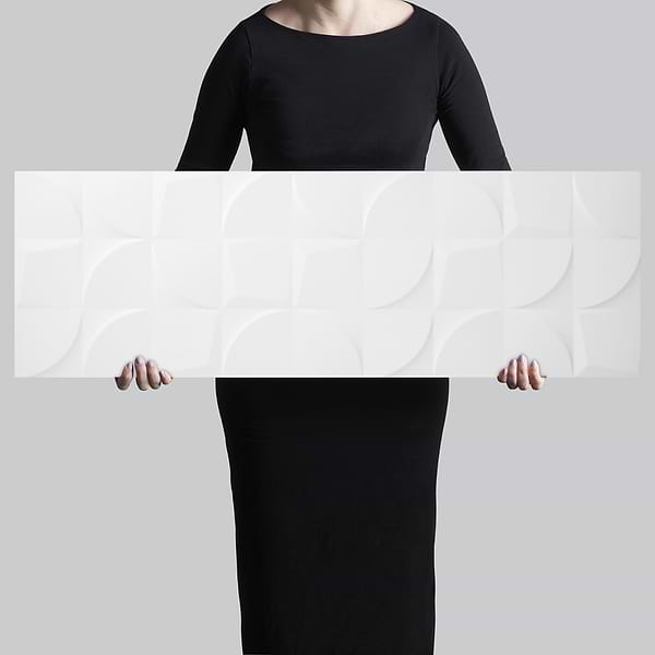 Angela Harris Walsh Sirte Snow White 12x36 Matte Ceramic Tile