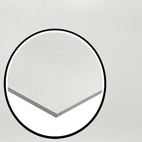 Plaster Arrow White 18x48 Textured Matte Ceramic Tile