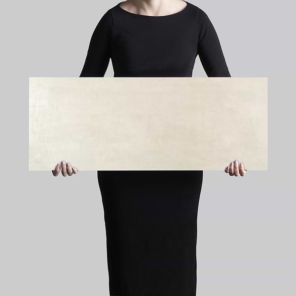 Instinct Murmur Canvas Beige 12x32 Textured Matte Ceramic Wall Tile