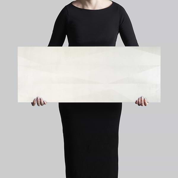 Instinct Murmur 3D Talc White 12x32 Matte Ceramic Wall Tile