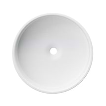 Odet Cotton White 16" Concrete Round Floating Sink by mudd.concrete