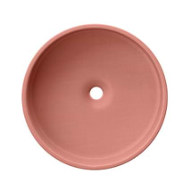 Odet Mousse Pink 16" Concrete Round Floating Sink by mudd.concrete