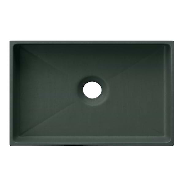 Jeker Forest Green 21" Concrete Rectangle Floating Sink by mudd.concrete