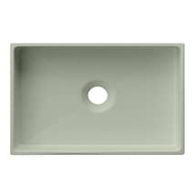 Jeker Thyme Green 21" Concrete Rectangle Floating Sink by mudd.concrete